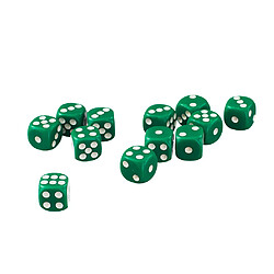 Multi-Sided Dice Lot 50x 12mm Opaque Six Jeux De Dés De Point Déchéchés D6 Pour Le Vert De Jeu De RPG De D u0026 D