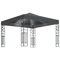 Maison Chic Tonnelle | Pergola avec guirlande lumineuse à LED 3x3 m Anthracite -GKD16843