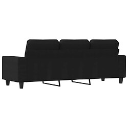 Acheter vidaXL Canapé à 3 places Noir 180 cm Tissu