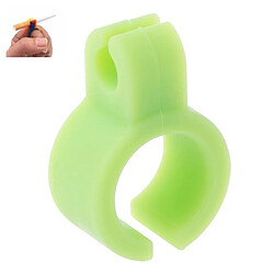 Wewoo 3 PCS Silicone Creative Cigarette Holder Smoking Ring Finger Anti-smoke Vert