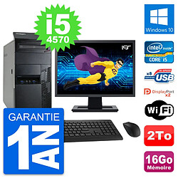 PC Tour Lenovo M93p Ecran 19" Intel i5-4570 RAM 16Go Disque 2To Windows 10 Wifi · Occasion 