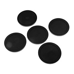 5 pièces 62mm air hockey remplacement des rondelles pour les tables de hockey sur air en taille réelle noir pas cher