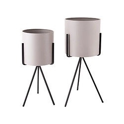 Present Time Duo de Cache-pot Pedestal XL - Gris