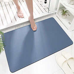 LUUCOZK Tapis de bain antidérapants absorbants à séchage rapide pour salle de bain - Bleu-40x60cm