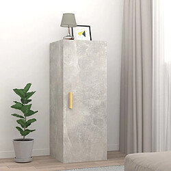 Maison Chic Armoire murale,Meuble de Rangement pour salon,cuisine Gris béton 34,5x34x90 cm Bois d'ingénierie -MN66681