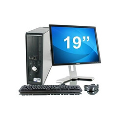 Lot PC DELL Optiplex 780 SFF Core 2 Duo E7500 2.93Ghz 2Go 2To W7 pro + Ecran 19"""" · Occasion 