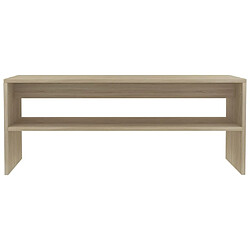 Avis vidaXL Table basse Chêne sonoma 100x40x40 cm Bois d'ingénierie