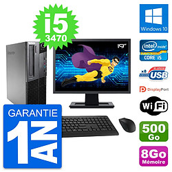 PC Lenovo M82 SFF Ecran 19" Intel i5-3470 RAM 8Go Disque 500Go Windows 10 Wifi · Occasion 