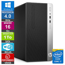 PC HP ProDesk 400 G4 MT i7-6700 4GHz 16Go/1To Wifi W10