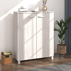 vidaXL Armoire à chaussures HAMAR Blanc 85x40x108 cm Bois de pin 