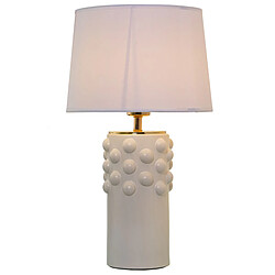 Avis Lampe de bureau Alexandra House Living Blanc Multicouleur Céramique 40 W 28 x 49 x 28 cm