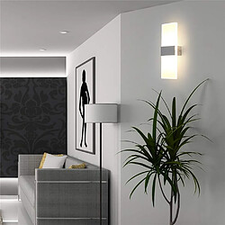 Stoex Applique Murale Led Interieur 12W Lampe Murale Minimaliste Applique Murale Moderne en Acrylique Pour Salon, Couloir, Balcon, Blanc Chaud