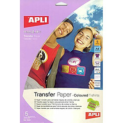 Avis Apli Sac de 5 Papiers de transfert thermique jet d'encre