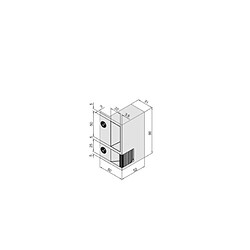 Metalux Gâche électrique en applique droite tirante - aluminium pour serrures horizontales