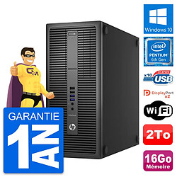 PC Tour HP EliteDesk 800 G2 Intel G4400 RAM 16Go Disque Dur 2To Windows 10 Wifi · Occasion 