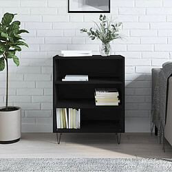 Maison Chic Buffet,Meuble de Rangement,commode pour salon,Cuisine noir 57x35x70 cm bois d’ingénierie -MN42581