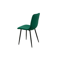 Acheter Chaise Romimex Vert Velours Métal 45 x 89 x 55 cm