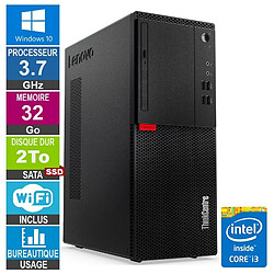 Lenovo M710T i3-6100 3.70GHz 32Go/2To SSD Wifi W10 - Reconditionné