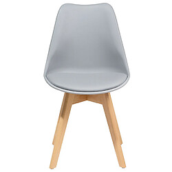 Acheter Beliani Chaise de salle à manger Set de 2 Gris DAKOTA II