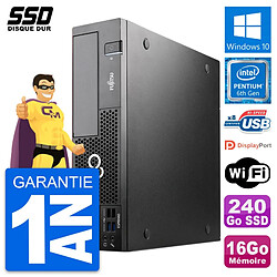 PC Fujitsu Esprimo D556 DT Intel G4400 RAM 16Go SSD 240Go Windows 10 Wifi - Occasion