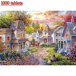 Universal 1000 pièces Puzzle Town Puzzle Jouets éducatifs Adultes Enfants Apprendre Cadeaux pas cher