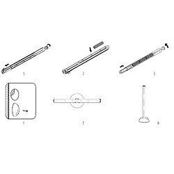 Acheter VELAMP SMART LIGHT: mini réglette 6LED en aluminium. Support inclus