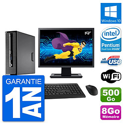 PC HP 400 G1 SFF Ecran 19" Intel G3220 RAM 8Go Disque 500Go Windows 10 Wifi · Occasion 