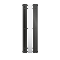 ML DESIGN MODERN LIVING Radiateur de salle de bain plat avec miroir 1600x450 mm Anthracite ML-Design ML-Design Radiateur de Salle de Bain avec Miroir - 1600x450 mm - Anthracite - Radiateur Panneau Plat Vertical Monocouche - Raccord Central - Radiateur Salle de Bain/Salon, avec Kit de Montage Inclus