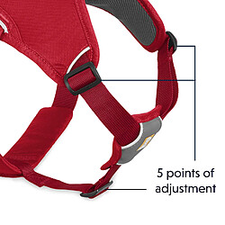 Acheter Ruffwear Harnais multifonction pour chien, Environnements difficiles, Chiens de travail, Chiens de taille mini, Ajustement sur mesure, Taille XXS, Rouge (Red Currant), Harnais Web Master, 30102-615S2