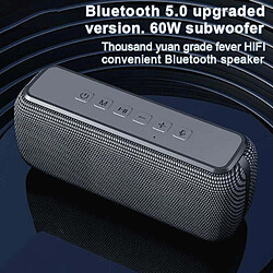 Yonis Enceinte Bluetooth 60W Sans Fil Extérieure Subwoofer Support TWS & TF Carte pas cher