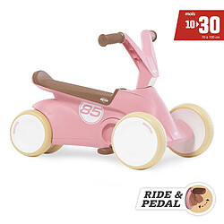 Berg Toys Porteur évolutif GO2 Retro Rose - Dès 10 mois