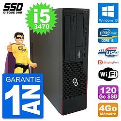 PC Fujitsu Esprimo E910 DT Intel Core i5-3470 RAM 4Go SSD 120Go Windows 10 Wifi · Occasion 