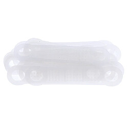 Acheter 30Pcs Antidérapant Silicone Vêtements Cintre Poignées Vêtements Cintre Bandes Blanc L