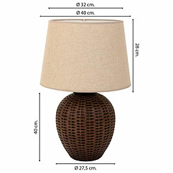 Acheter Lampe de bureau Alexandra House Living Marron Polyrésine 220-240 V 27 x 40 x 27 cm