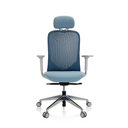 Siège de bureau / Siège pivotant AVEZA PRO tissu/tissu maille bleu hjh OFFICE 