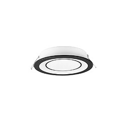 Lumière Downlight Encastrable Moderne 14cm Noir Mat 3000K