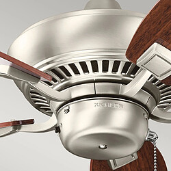 Avis Elstead Lighting Ventilateur de plafond à chaîne de traction de 76 cm, nickel brossé