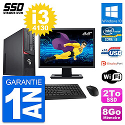 PC Fujitsu E920 DT Ecran 22" Intel Core i3-4130 RAM 8Go SSD 2To Windows 10 Wifi · Occasion 