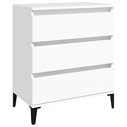 Maison Chic Buffet,Meuble de Rangement,commode pour salon,Cuisine Blanc 60x35x70 cm Bois d'ingénierie -MN71306