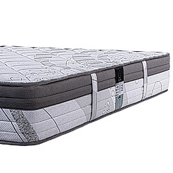 LUXURY LITERIE Matelas 90x190 cm, Timeless, 26cm, mousse mémoire de forme, ferme, indépendance du couchage, face été/hiver