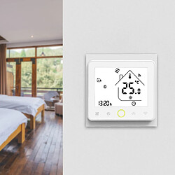 Ledkia Thermostat WiFi Programmable Blanc pour Chauffage Blanc