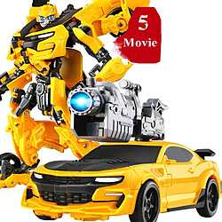 Universal 22cm Anime Transformation Film Jouet Garçon Plastique Cool ABS Robot Voiture Action Char Numérique Avion Modèle Vieux Cadeau Enfant | Action Personnage (Jaune)