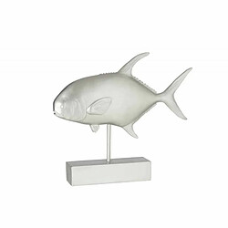 Paris Prix Statue Déco Poisson sur Pied 51cm Argent 