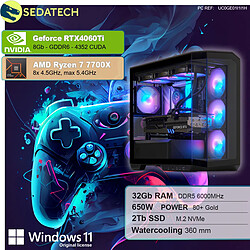 Sedatech PC Gamer • AMD Ryzen 7 7700X • RTX4060Ti • 32Go DDR5 • 2To SSD M.2 • Windows 11