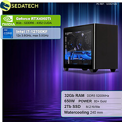 Sedatech Mini-PC Gamer ITX • Intel i7-12700KF • RTX4060Ti • 32Go DDR5 • 2To SSD M.2 • sans OS