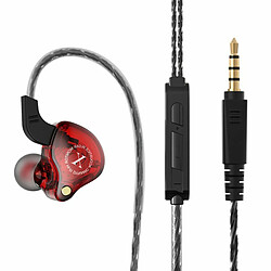 Avis X2 Casque Filaire In-Ear Monitor Écouteurs Hifi Subwoofer Musique Écouteurs Pour Sports Running Noir