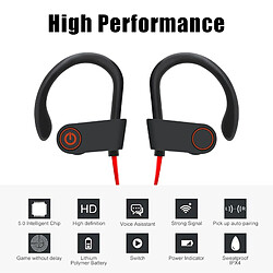 GUPBOO U8 sans fil Bluetooth casque V5.0 écouteur sport course casque anti-transpiration stéréo musique casque fone de ouvido Bluetooth 