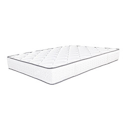 Visiodirect Matelas réversible ROMA , 140x200 cm, en mousse Memosoft100 à mémoire de forme et indépendance du couchage