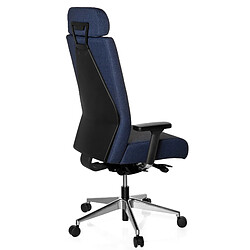 Siège de bureau / Siège pivotant PRO-TEC XXL, entièrement rembourré, bleu hjh OFFICE pas cher