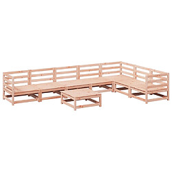 vidaXL Salon de jardin 8 pcs bois massif sapin de douglas